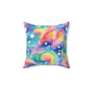 Bespattered Facade Rainbow Skies Square Throw Pillow | 4 Sizes