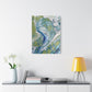 Bespattered Facade Fluid Art Abstract Painting Stretched Matte Canvas Art Prints | Multiple Sizes
