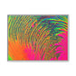 Bespattered Facade Neon Puddle Framed Canvas Art Print | 3 Frame Colors | Multiple Sizes