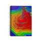 Bespattered Facade Rainbow Vortex Spiral Notebook - Lined Pages