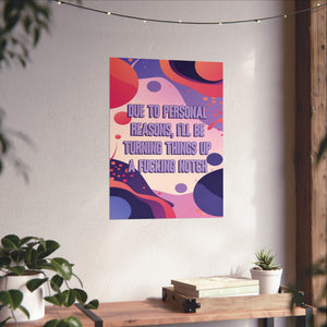 Bespattered Facade "Due to Personal Reasons..." Giclée Archival Matte Paper Prints