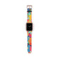 Bespattered Facade Bold Florals Faux-Leather Smart Watch Band