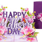 Happy Mothers Day Orchids Pop Up Card - 5" x 7"