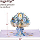 HugePop Magical Flower Bouquet Pop Up Card, With Detachable Flowers