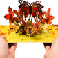Fall Butterflies Pop Up Card