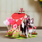 Pup's Love Cabin Pop Up Card, with Keepsake - 5"x7"