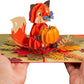 Fall Fox Pop Up Card