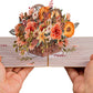 Rustic Flower Basket Pop Up Card