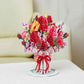 Lovely Rose Bouquet Oversized Pop Up Card with Keepsake