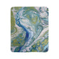 Bespattered Facade Sea Turtle Fleece Sherpa Blanket | 2 Colors & Sizes