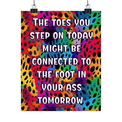 Bespattered Facade "Look Out for Toes" Giclée Archival Matte Paper Prints
