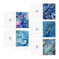 Bespattered Facade Multi-Design Greeting Cards (5-Pack) – Blank Inside