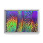 Bespattered Facade Neon Lava Framed Canvas Art Print | 3 Frame Colors | Multiple Sizes