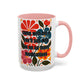 "Come with Me and You'll See..." Rainbow Flowers Mug | Eight Colors | 11oz or 15oz