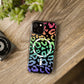 Bespattered Facade Bright Rainbow Leopard MagSafe Clear Impact Case