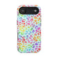 Bespattered Facade Bright Rainbow Leopard Impact-Resistant Case