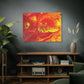 Bespattered Facade Flamin' Hot Stretched Matte Canvas Art Prints | Multiple Sizes