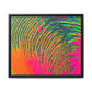 Bespattered Facade Neon Puddle Framed Canvas Art Print | 3 Frame Colors | Multiple Sizes