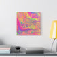 Bespattered Facade Fluid Art Abstract Painting Stretched Matte Canvas Art Prints | Multiple Sizes