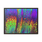 Bespattered Facade Neon Lava Framed Canvas Art Print | 3 Frame Colors | Multiple Sizes