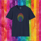 Bespattered Facade Rainbow Fingerprint Unisex Softstyle T-Shirt