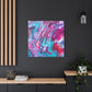 Bespattered Facade Fluid Art Abstract Painting Stretched Matte Canvas Art Prints | Multiple Sizes
