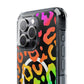 Bespattered Facade Watercolor Rainbow Leopard MagSafe Clear Impact Case