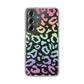 Bespattered Facade Pastel Rainbow Leopard Clear Case