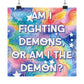 Bespattered Facade "Fighting Demons" Giclée Archival Matte Paper Prints