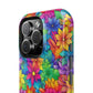Bespattered Facade Bright Rainbow Flowers Impact-Resistant Case
