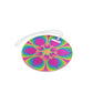 Bespattered Facade Flower Power Round Luggage Tag