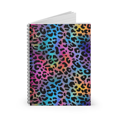 Bespattered Facade Dreamy Leopard Spiral Notebook - Lined Pages