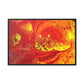 Bespattered Facade Flamin' Hot Framed Canvas Art Print | 3 Frame Colors | Multiple Sizes
