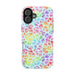 Bespattered Facade Bright Rainbow Leopard Impact-Resistant Case