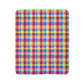Bespattered Facade Rainbow Plaid Vibrant Fleece Sherpa Blanket | 2 Colors & Sizes
