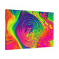 Bespattered Facade Fluid Art Abstract Painting Stretched Matte Canvas Art Prints | Multiple Sizes