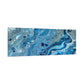 Bespattered Facade Blue Marble Stretched Matte Canvas Art Prints | Multiple Sizes