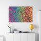 Bespattered Facade Neon Goodness Stretched Matte Canvas Art Prints | Multiple Sizes