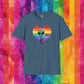 Bespattered Facade Rainbow Extraterrestrial Pride Unisex Softstyle T-Shirt