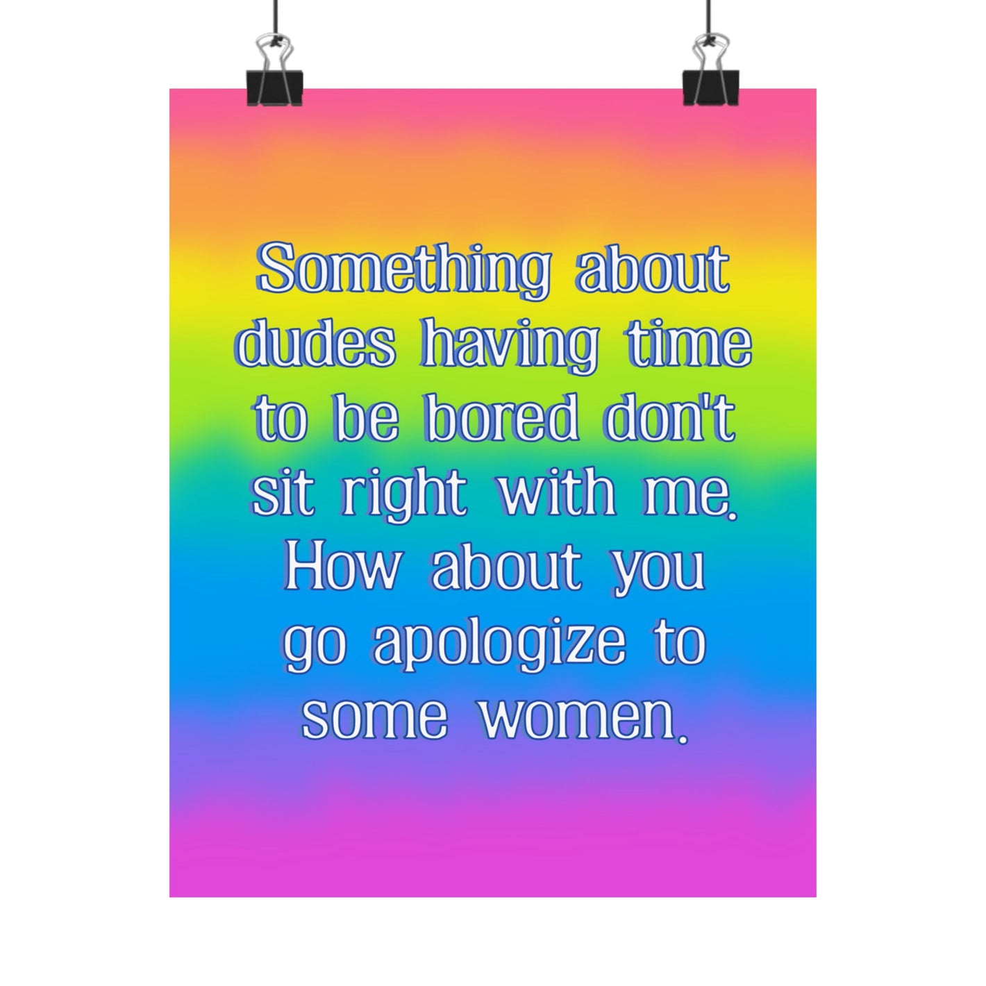 Bespattered Facade "Doesn't Sit Right With Me" Giclée Archival Matte Paper Prints
