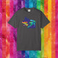 Bespattered Facade Rainbow Ally Gator Colorful LGBTQ+ Pride Premium Unisex Comfort Colors Garment Dyed 100% Cotton T-Shirt