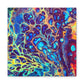 Bespattered Facade Fluid Art Abstract Painting Stretched Matte Canvas Art Prints | Multiple Sizes