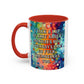 Bespattered Facade Tuesdays Can Go Fuck Themselves Colorful Rainbow Mugs | Eight Colors | 11oz or 15oz