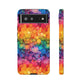 Bespattered Facade Rainbow Ink Circles Tough Case