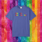 Bespattered Facade Rainbow Unfortunately Straight Colorful LGBTQ+ Pride Premium Unisex Comfort Colors Garment Dyed 100% Cotton T-Shirt