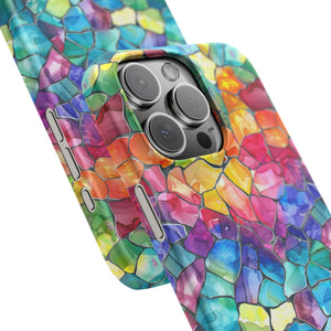 Bespattered Facade Rainbow Mosaic Snap Case