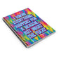 Bespattered Facade Rainbow "WTF" Spiral Notebook - Lined Pages