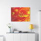 Bespattered Facade Flamin' Hot Stretched Matte Canvas Art Prints | Multiple Sizes