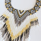 Embera Necklace Fringe Ink