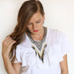 Embera Necklace Fringe Ink